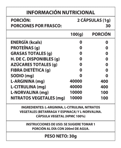 Oxido Nítrico 1000 Gr